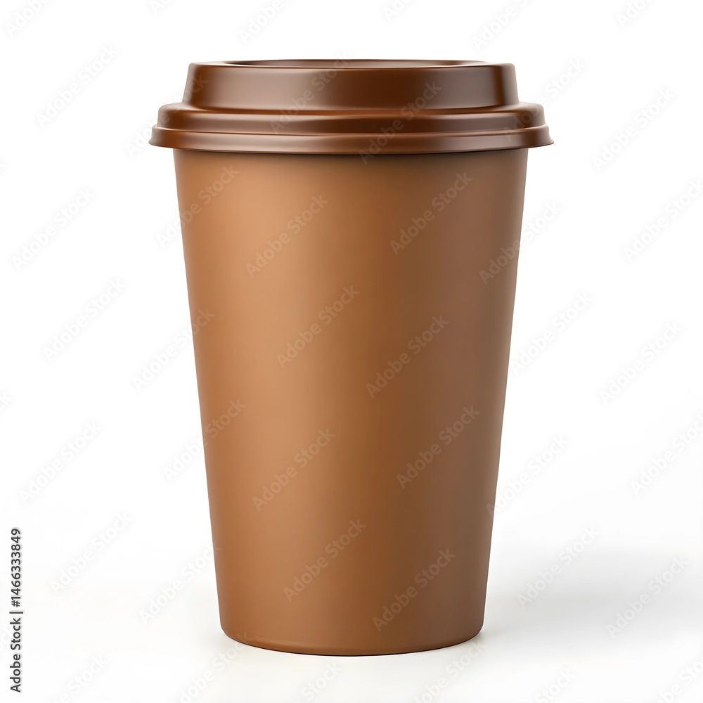 a paper coffee cup on white background a paper coffee cup on white background