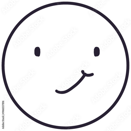 smiley face on white background