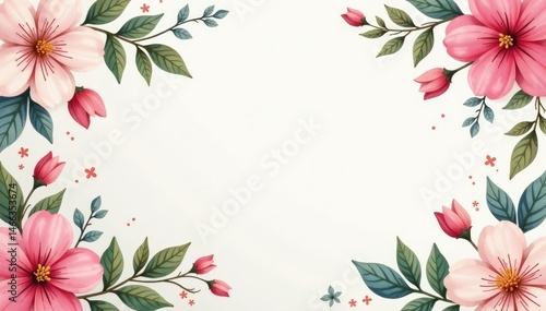 Subtle floral damask, soft pastel blooms & leaves, delicate, floral pattern, spring