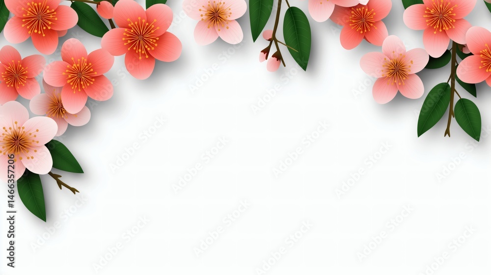 Happy Mother's Day with red tulips, Red tulips on white background, Elegant floral greeting for Mother's Day design