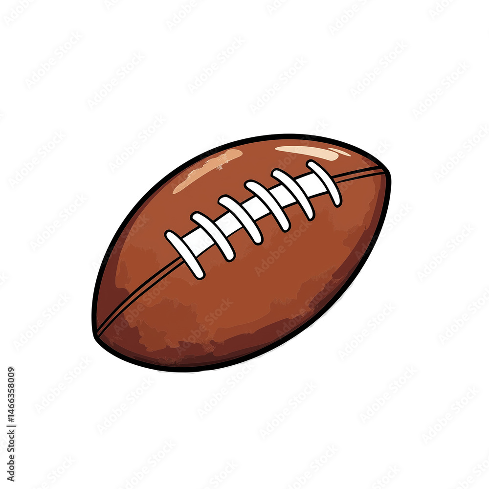 Football resting on a white surface ready for play. PNG image, transparent background Football resting on a white surface ready for play. PNG image, transparent background