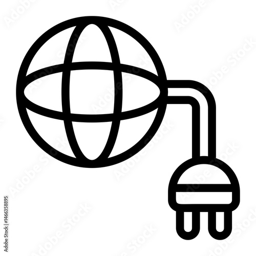 API Connection Line Icon