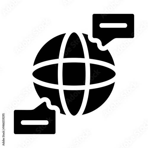 Multi Language Solid Icon