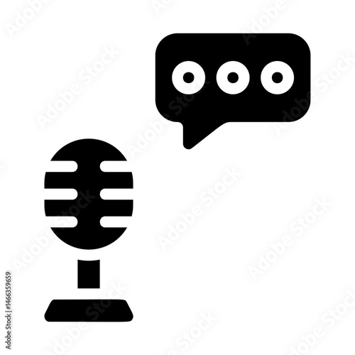 Voice Command Solid Icon