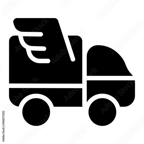 Fast delivery Solid Icon