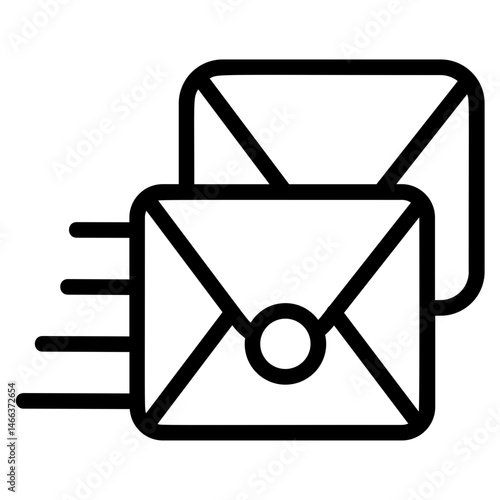 Fast send Line Icon