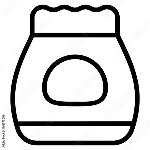 Packaging food Line Icon