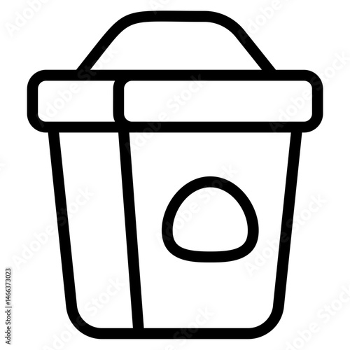 Packaging food Line Icon