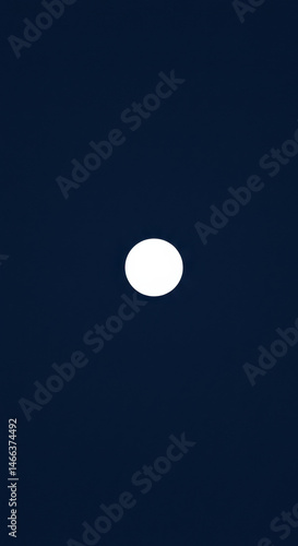 White circle on blue background abstract design