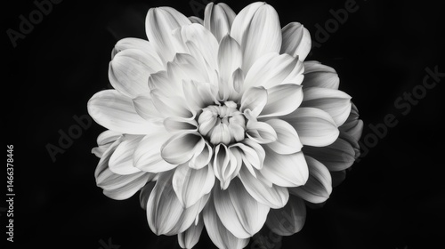 Obraz na płótnie Close-up black and white flower w salonie