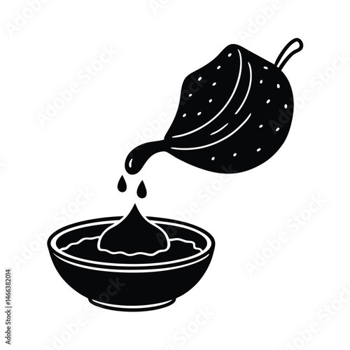 dipping puri in pani