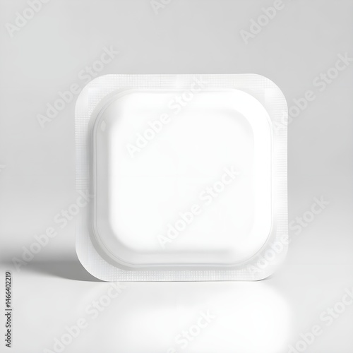 Obraz na płótnie white, square, flat, simple, minimal, geometric, clean, 3d render, product photography style w salonie
