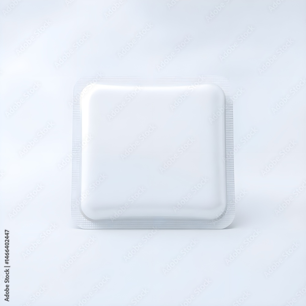 white, square, flat, simple, minimal, geometric, clean, 3d render, product photography style