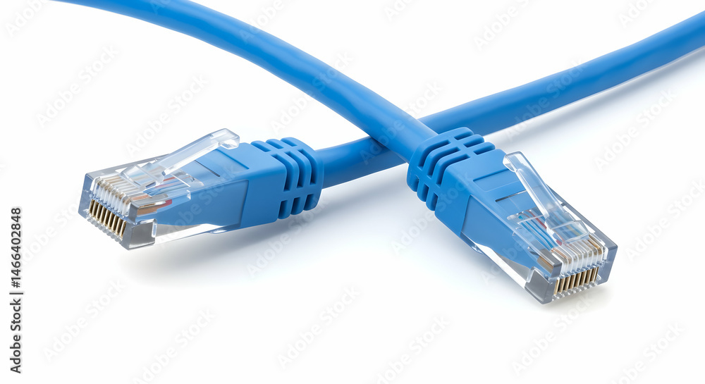 High Speed Internet Cable Connection Network Technology Data Transfer Ethernet RJ45