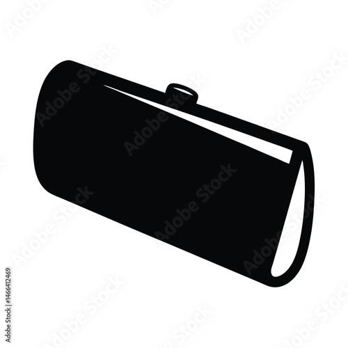 clutches vector silhouette icon, black and white illustration of footwear.