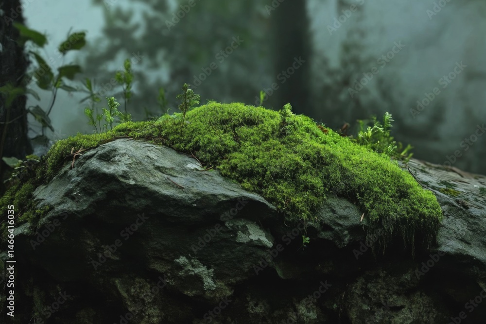 moss on the stone moss on the stone