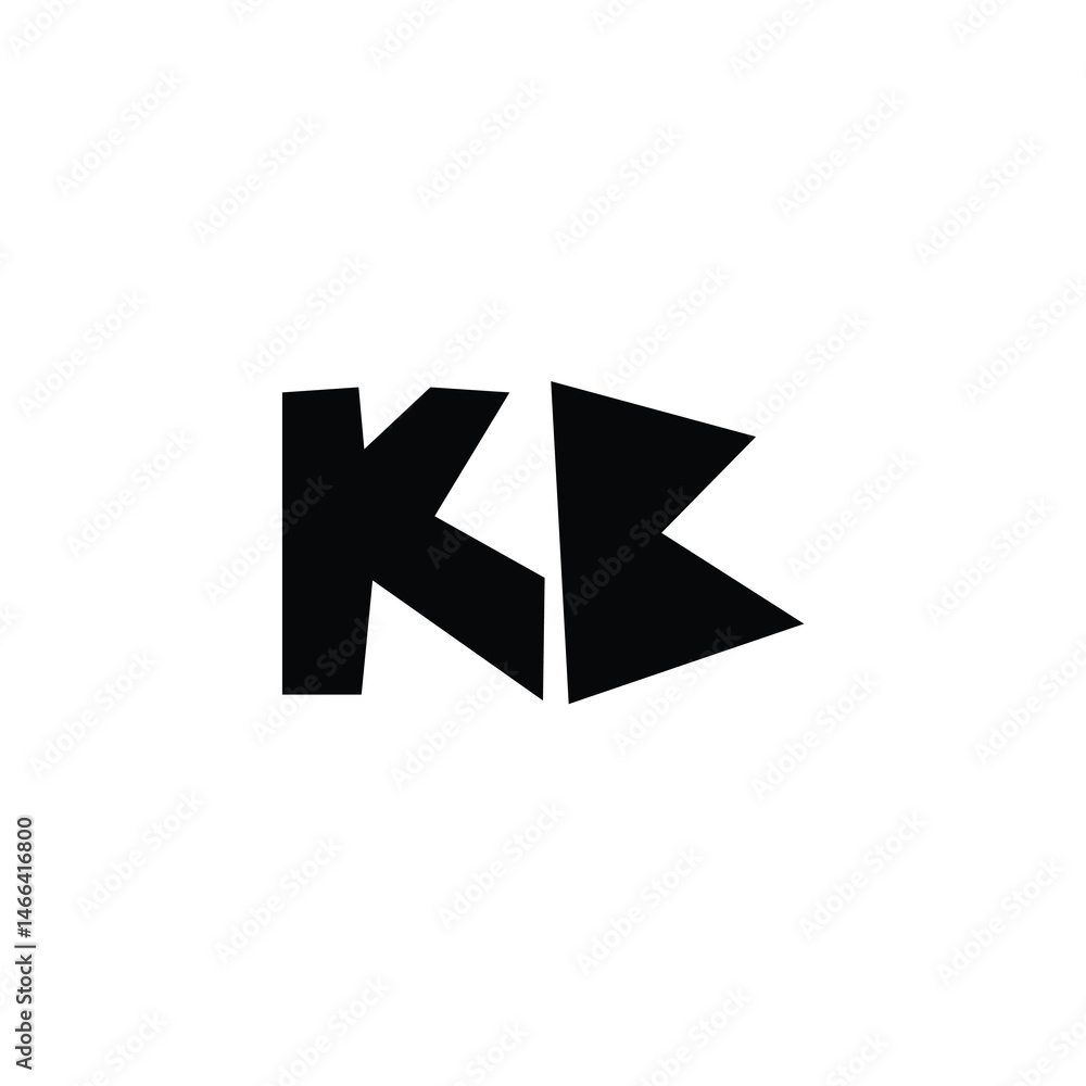 KB monogram logo design letter text name symbol monochrome logotype alphabet character simple logo KB monogram logo design letter text name symbol monochrome logotype alphabet character simple logo