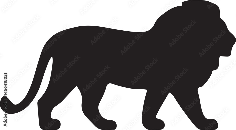 Fototapeta premium lion silhouette