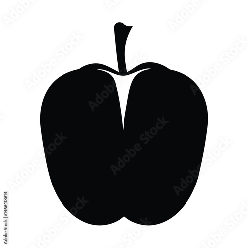 custard apple vector silhouette icon, black and white illustration of fruits.
