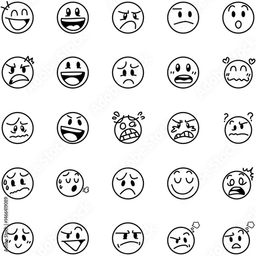 emoticon icon set