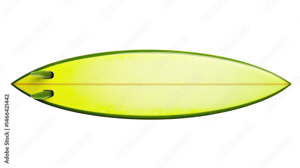 Bright Yellow Surfboard for Wave Riding Adventures in the Ocean with Transparent Background Bright Yellow Surfboard for Wave Riding Adventures in the Ocean with Transparent Background