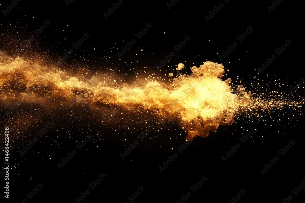 Fiery explosion trail Fiery explosion trail