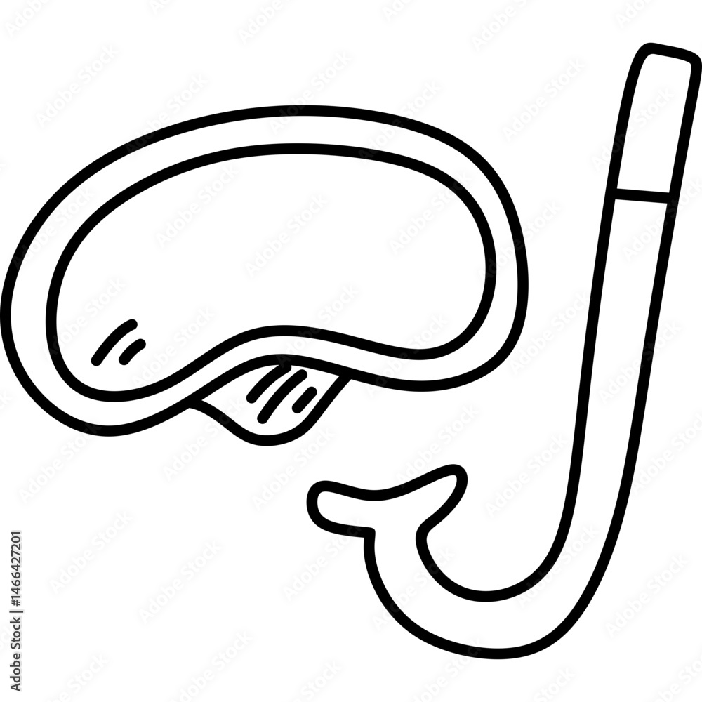 Obraz premium Summer Line Icon