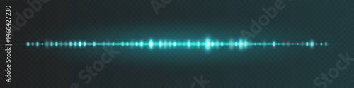 Blue sound line with luminous peaks and fading endpoints on dark checkered backdrop, suitable for AI audio input, voice bot interface or assistant visualization.