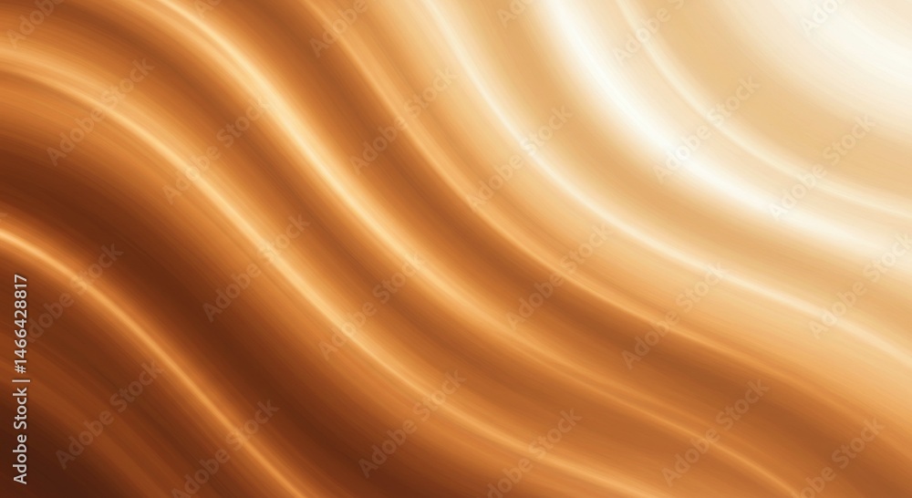 Obraz premium Abstract Gold and Orange Wave Background