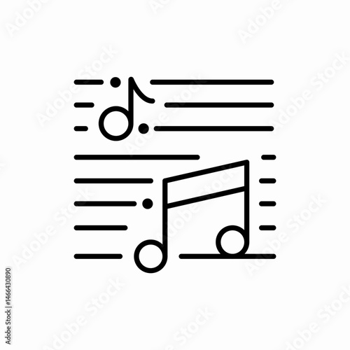 Music streaming service icon vector sign