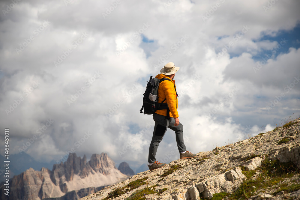 custom made wallpaper toronto digitalHiker enjoys the view from Lagazuoi mountain over the italian Dolomites.