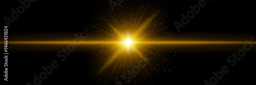 Red-orange energy flash with linear rays, star core, light scatter on black. Emphasizes heat burst, galactic pulse, cosmic ignition, futuristic impact.