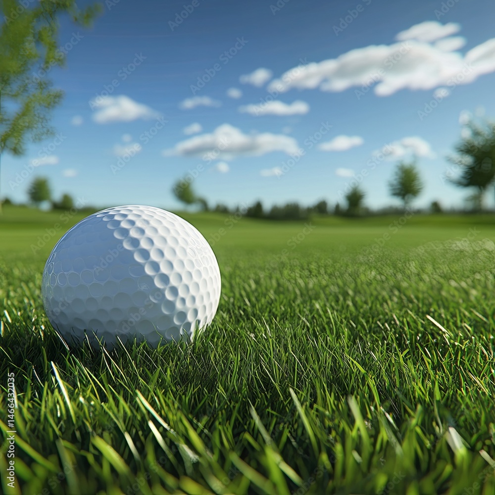Obraz premium Golf course grass
