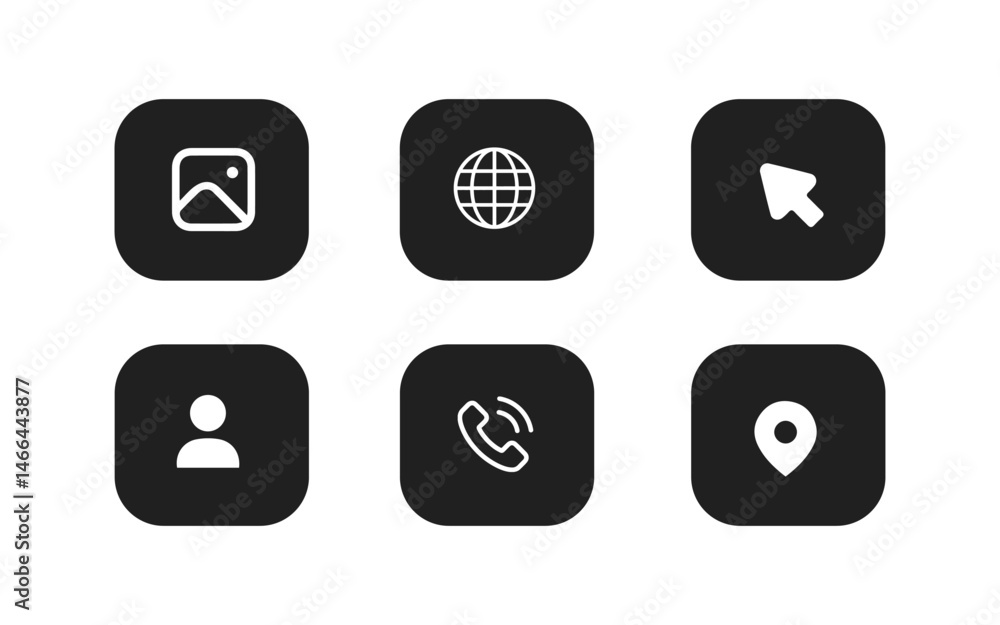 Web icon set. Business card contact information icons. Contact us icon set Web icon set. Business card contact information icons. Contact us icon set