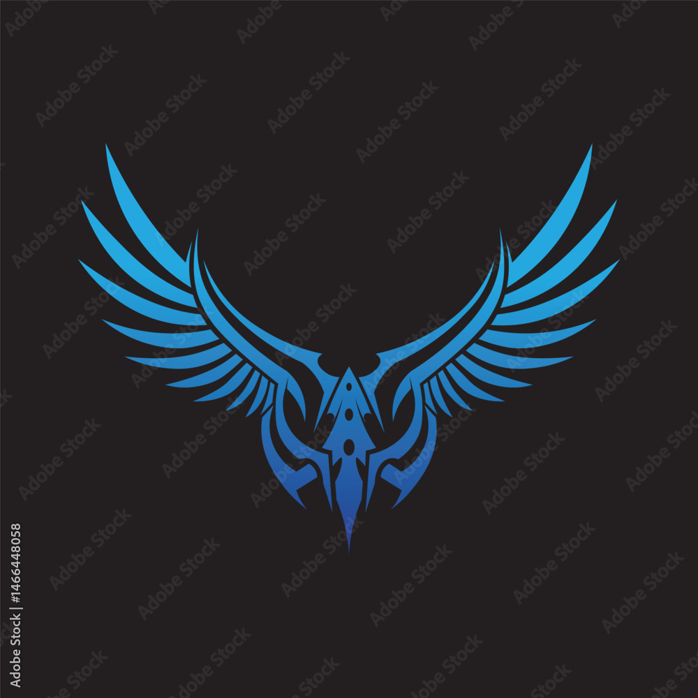 Obraz premium Eagle Wing Logo Vector for Strong Identity