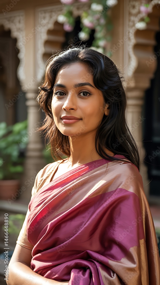 Fototapeta premium Indian woman in saree