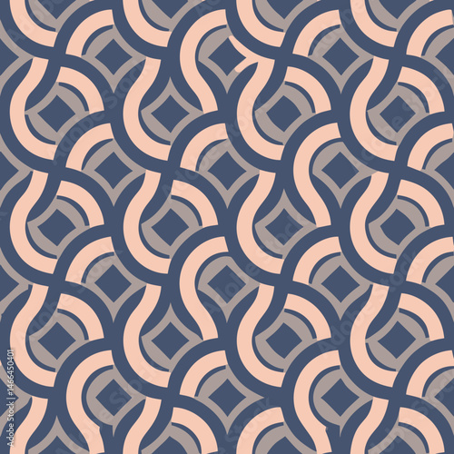 Contemporary Vector Pattern of Thin Elliptical Loops  