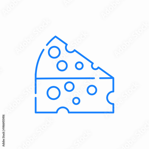 piece of cheese icon sign vector