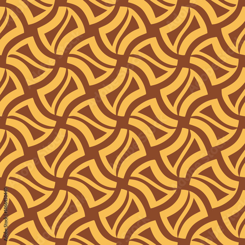 Contemporary seamless vector pattern with thin elliptical loops  