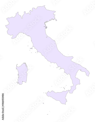 PNG Map of Italy 