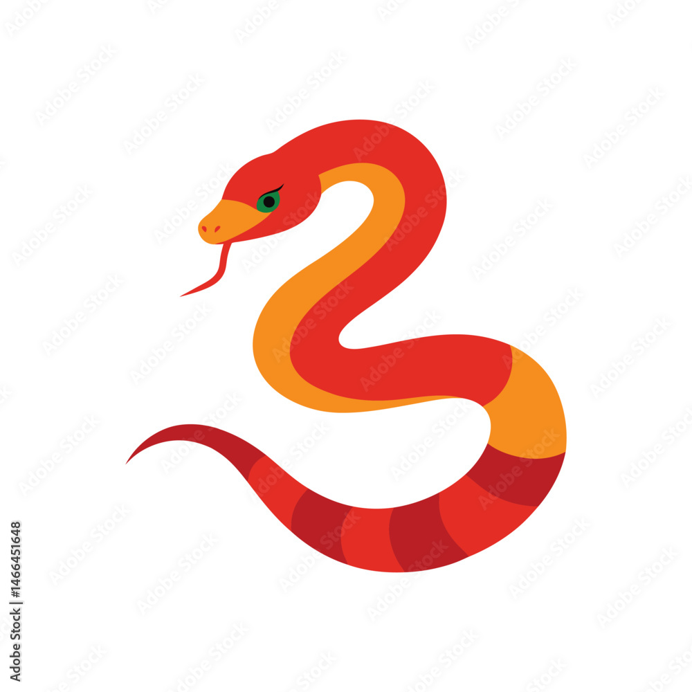 Fototapeta premium crotalus snake vector art illustration