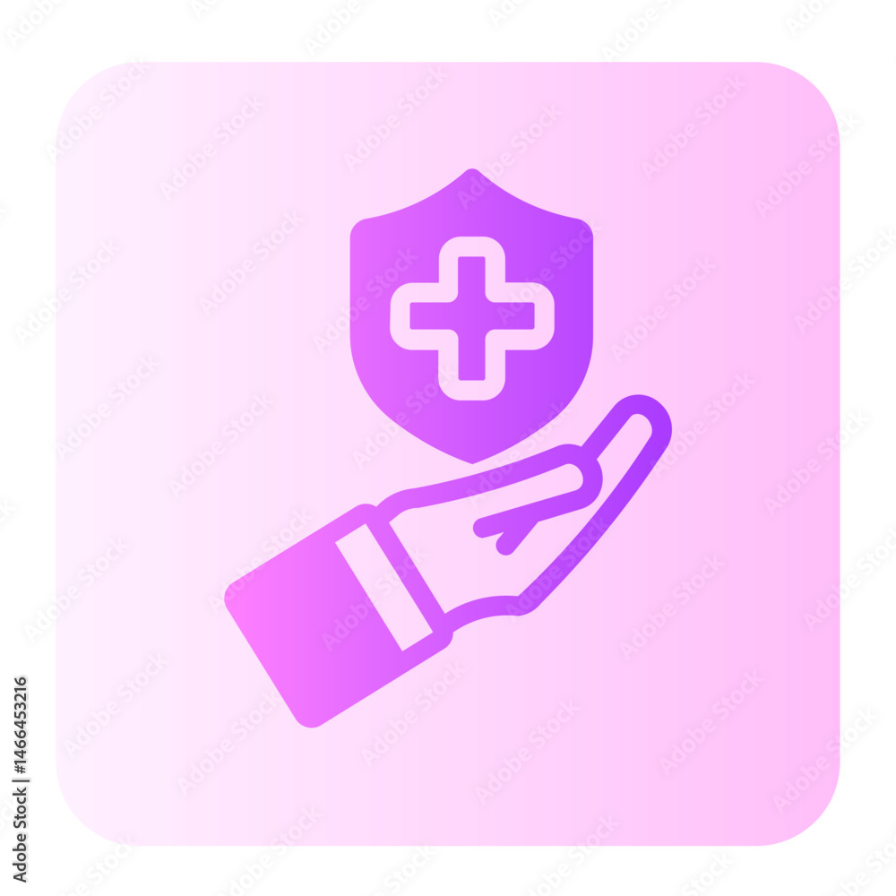 Obraz premium healthcare gradient icon