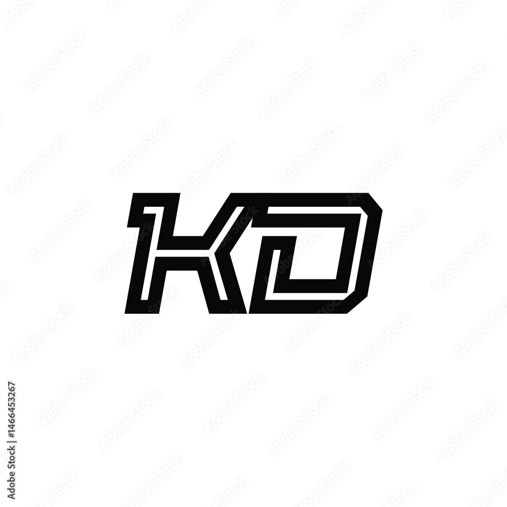 KD monogram logo design letter text name symbol monochrome logotype alphabet character simple logo KD monogram logo design letter text name symbol monochrome logotype alphabet character simple logo