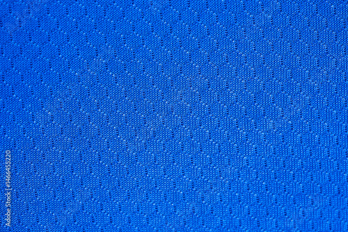 Obraz na płótnie Full frame shot of blue polyester cloth texture and background. w salonie