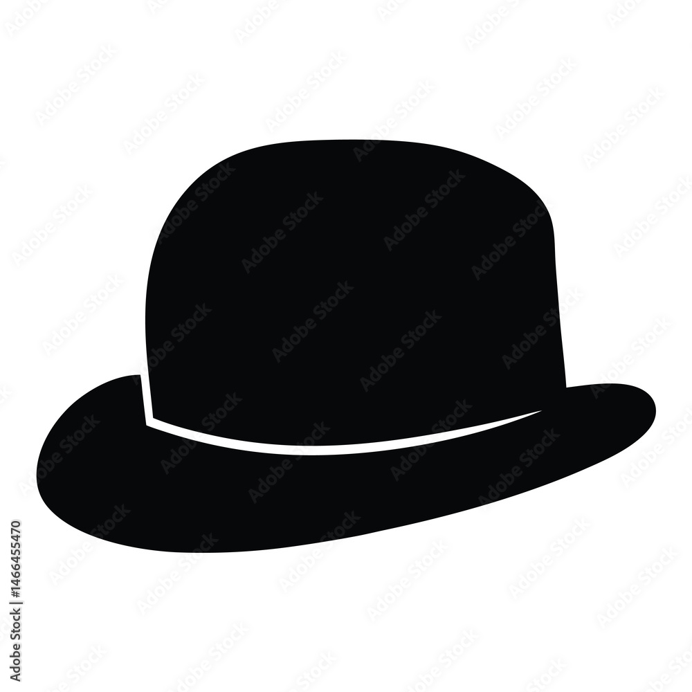 hats vector silhouette icon, black and white illustration of footwear. hats vector silhouette icon, black and white illustration of footwear.