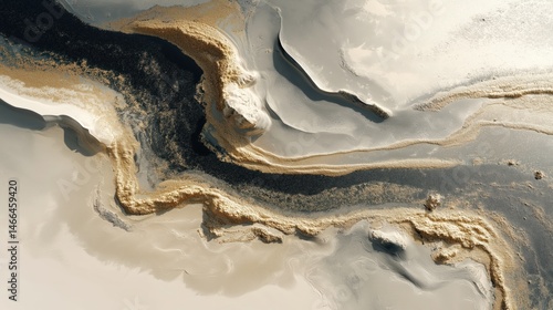 Abstract aerial image of de...
