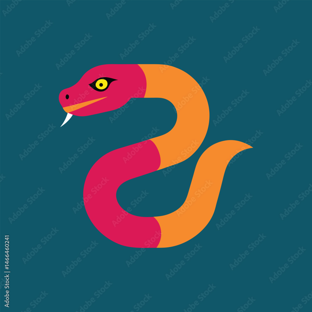 Fototapeta premium boabama snake vector art illustration