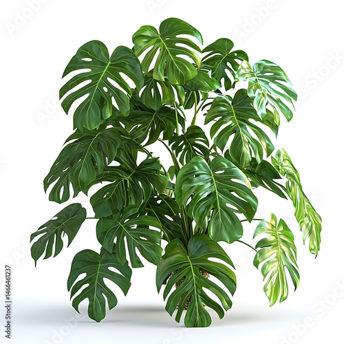 The Splendor of Monstera Deliciosa Bringing the Tropical Paradise Home with its Lush Green Foliage and Unique Leaf Fenestrations