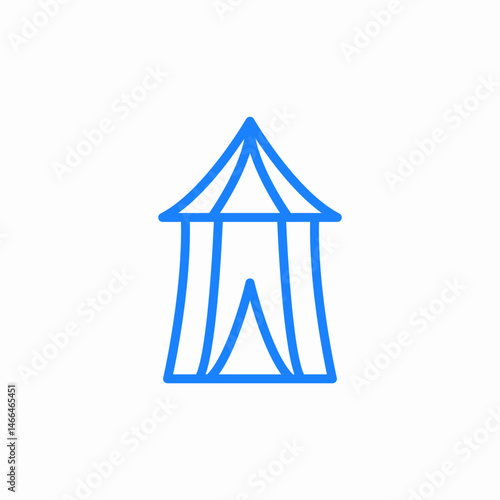 carnival tent icon sign vector