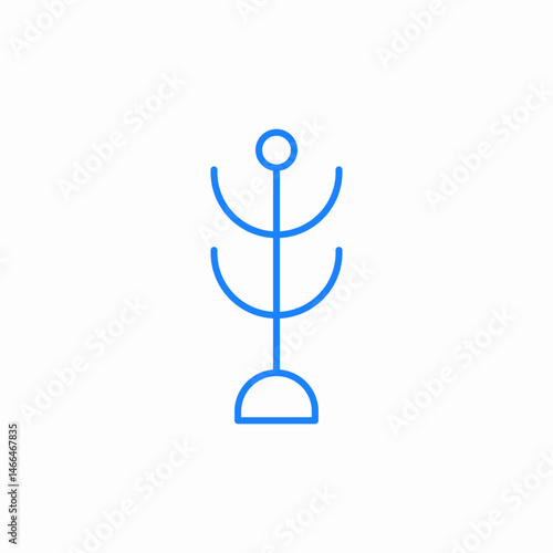 coat stand icon sign vector